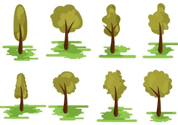 Free Different Kind of Tree Vector - Free vector #401435